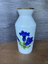 Porzellan Vase Enzian Motiv