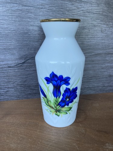 Porzellan vase enzian - porzellan, motiv