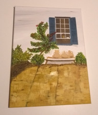 Acryl Gemälde, Fenster und