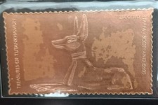 3 x Goldbriefmarken, 23 Karat