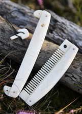 Mittelalterlicher Kamm aus Knochen, 12 cm; Mittelalter Bürste; Mittelalter Haar