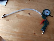 Parkside Reifenfüller Luftdruckprüfer Reifendruck Manometer für Kompressor 