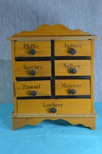 ANTIKER GEWÜRZSCHRANK - HANDARBEIT AUS HOLZ - UM 1880 / 1900