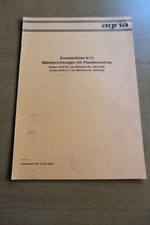 Ersatzteilliste Agria Mähwerk mit Planetenantrieb Triebkopf Antrieb Ausgabe 1980
