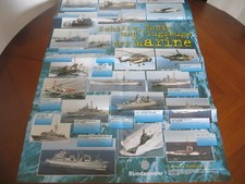 Bundeswehr Poster Schiffe Boote und Flugzeuge der Marine