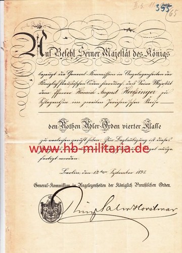 Verleihungsurkunde roter adler - verleihungsurkunde,