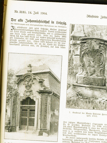 Der alte johannis friedhof in - "der,