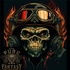 Motorrad Gorilla Totenkopf