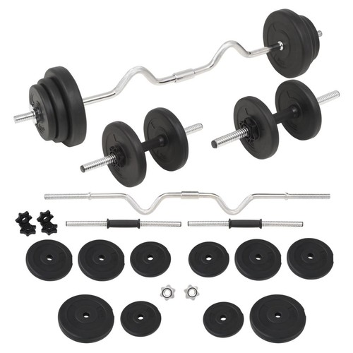 Langhantel und kurzhantel set - langhantel,