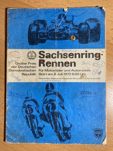 Rennprogramm sachsenring 1973 - rennprogramm,