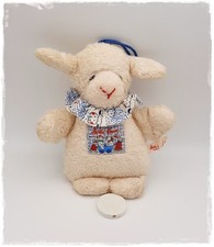 *•… Käthe Kruse - Spieluhr Schaf Lamm - blau weiß - Sitzhöhe 19 cm - RAR ...•*