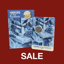 ### 2 EURO € MALTA 2021 HELDEN DER PANDEMIE COINCARD ###