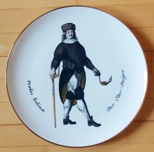 Obersteiger Weigel Fürstenberg Porzellan Glückauf Bergbau Bergwerk Sammelteller