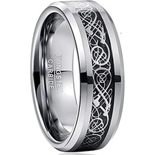 Wolframring Keltisch Drachen