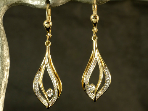333 gold ohrringe mit - 333,