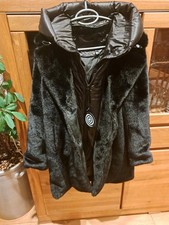 Mantel, Webpelz mit Einsatz