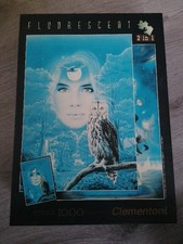 Fluorescent 2 in 1 Puzzle | 2 x 1000 Teile | Merlin & Eule | Vollständig