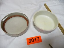 3017.     Alte Butterdose Aluminium Brotdose BW