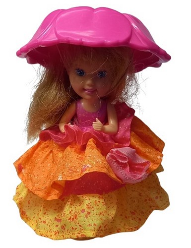 Vintage cupcake puppen - cupcake, coral