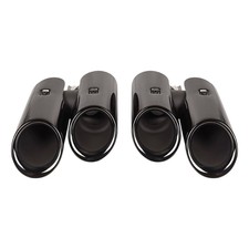 Doppel Auspuffendrohr Endrohre Auspuffblenden für Porsche Macan 2.0T 2019-2024