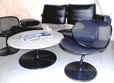 4 Sessel Stühle 1 GranitTisch Tisch O-Linie Stuhl Designer Herbert Ohl WILKHAHN