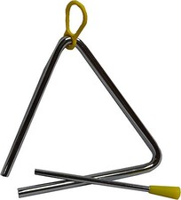 TRIANGEL - MIT KLANGSTAB - 13cm - INSTRUMENT- MUSIK - STAHL - RHYTHMUS - KLANG 
