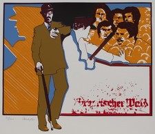 Siebdruck Pop Art Bayrischer Wald Kritik Obrigkeit Politisch Demonstration Signi