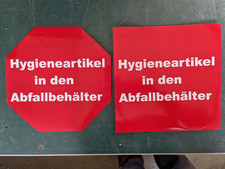 PVC Aufkleber Rot - Weiß  "