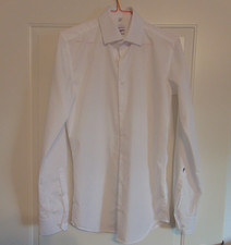 Seidensticker Schwarze Rose Hemd X-Slim Fit Weiss Fil a Fil Stretch Langarm Kent