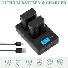 2X 2500mAh Akku Für Sony NP-FM500H Alpha SLT-A57 A58 A65 A68 A77 A99 + Ladegerät