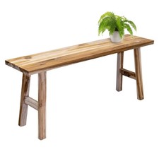 Teak blumen bank rechteckig - bank,