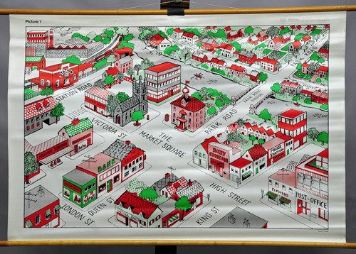 Schulwandkarte rollbild poster - rollbild,