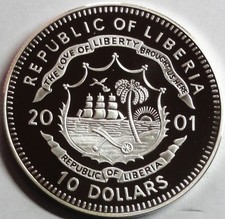 Liberia (Afrika) 10 Dollars