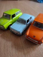 3 Modell Auto's 2x Trabbi , 1x Wartburg Die Modelle sind ca.: 12cm lang !