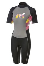 mistral Damen Neopren Shorty Neoprenanzug Schnorcheln Surfen Grau - Gr. M