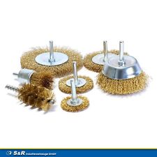 S&R Drahtbürste Set 7-teilig für Bohrmaschine