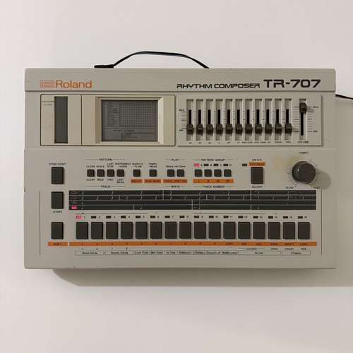 Roland 707 drum machine - roland, hka