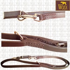 Premium Verstellbare Hundeleine  WOZA Handgenäht Vollrindleder Runde Kanten FVBX