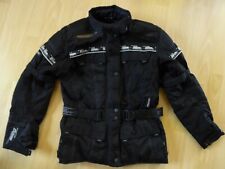 Schwarze Polo Pharao-Motorradjacke Textil Damen, Gr.  / CE-Protektoren