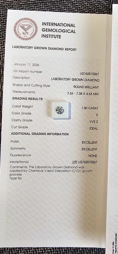 50ct igi zertifizierter lab - 1.50ct,