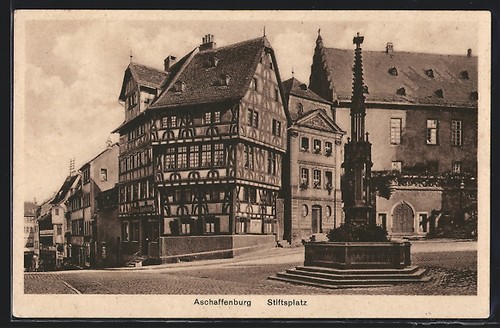 Aschaffenburg stiftsplatz mit - aschaffenburg,,