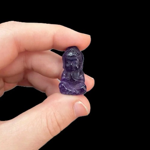 Mini amethyst buddha - mini,