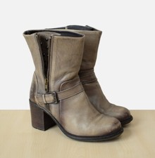 tolle Buffalo Stiefeletten Gr. 38 Used-Style Echtleder Boots