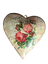 Herz Anhänger mit Rosen