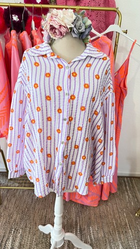 Hemd bluse musselin - bluse, blumen