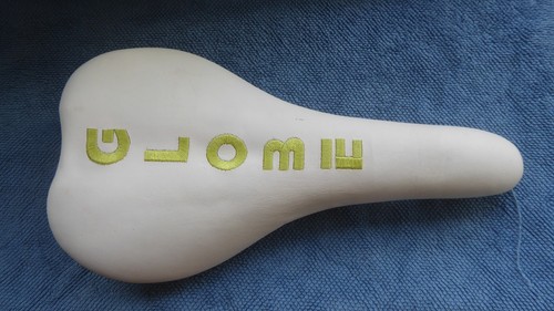 Fahrrad sattel weißes leder - weißes,