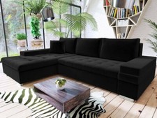 Eckcouch Odin Mini Sofa Ecksofa mit Schlaffunktion Bettkasten Couchgarnitur Ecke
