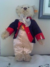 Steiff classic 004247 - Funken Garde Offizier, blond , brummt, mit allen ID's