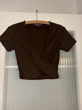 Damen Braunes Crop Top mit
