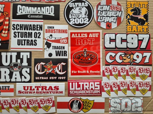 100 vfb stuttgart aufkleber - stuttgart,
